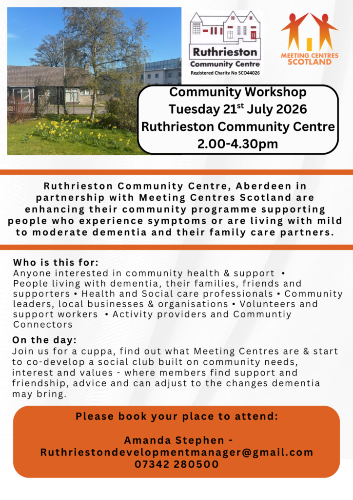 Community Workshop: the Dementia Stake Holders Day, 21st of July